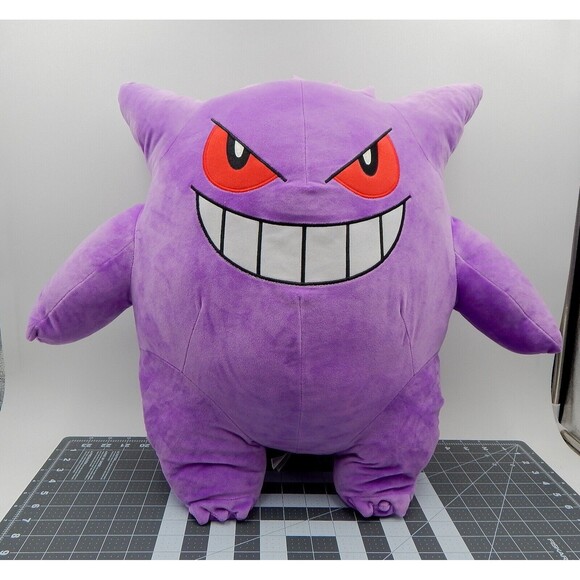 Pokémon Gengar 18 In Plush Stuffed Toy Game Freak 2023 Purple Nintendo Creature - Picture 1 of 9